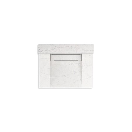 Kohler 30In Wall-Mount Lavatory System With Backsplash In Pearl Jasmine 81024-BSS-KEP